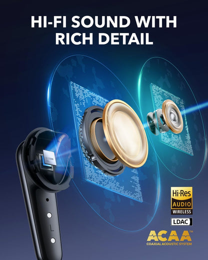 Bluetooth-Headset Anker Soundcore Liberty 4 Pro, TWS, ANC, Schwarz A3954G11