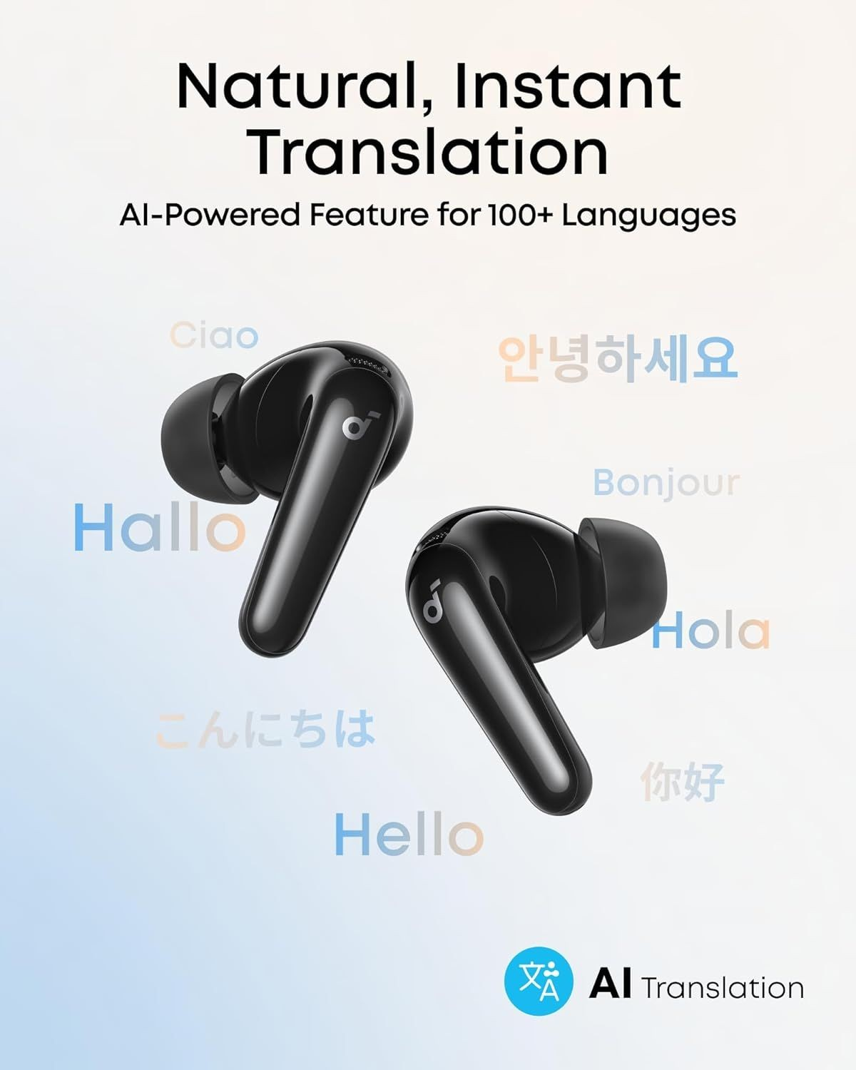 Handsfree Bluetooth Anker Soundcore R60i, TWS, ANC, Schwarz D1202G11