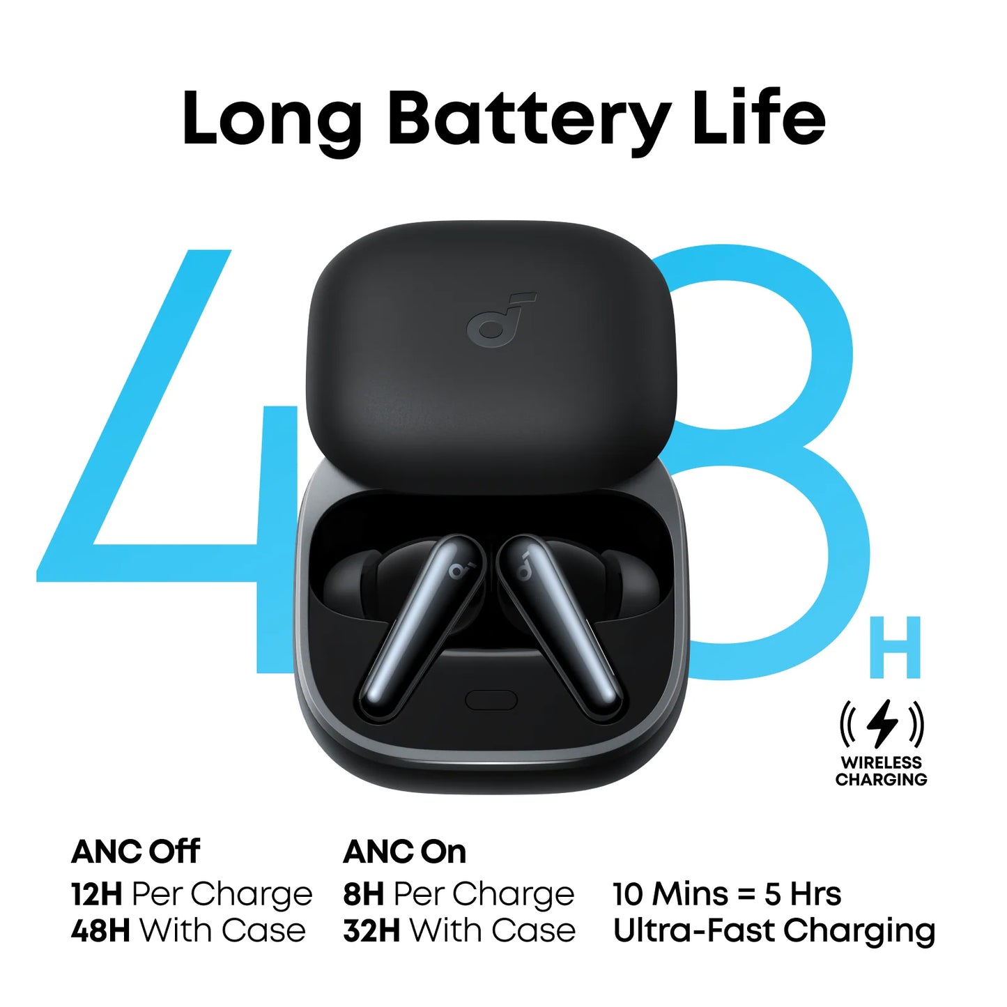 Handsfree Bluetooth Anker SoundCore Liberty 5, TWS, ANC, Schwarz A3957G11