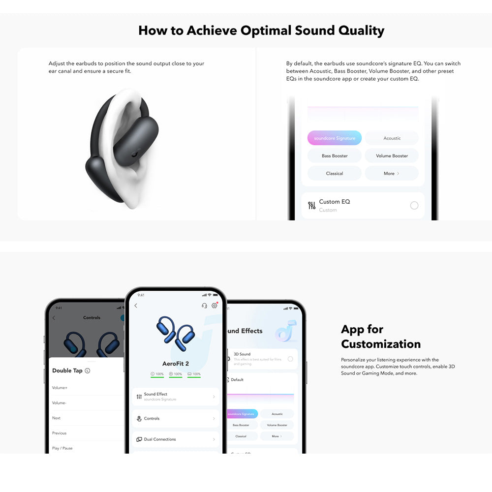 Handsfree Bluetooth Anker SoundCore AeroFit 2, TWS, Grün A3874G61