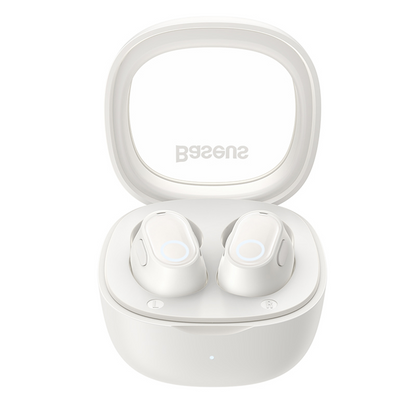 Handsfree Bluetooth Baseus Bowie WM02, TWS, White, Resaled NGTW370202