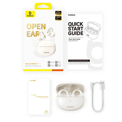 Handsfree Bluetooth Baseus Bowie MC1, TWS, Weiß A00083501226-00