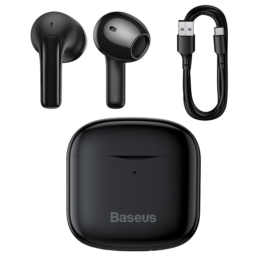 Baseus E3 TWS Bluetooth Kopfhörer | Schwarz | IP64 | 25h Akku