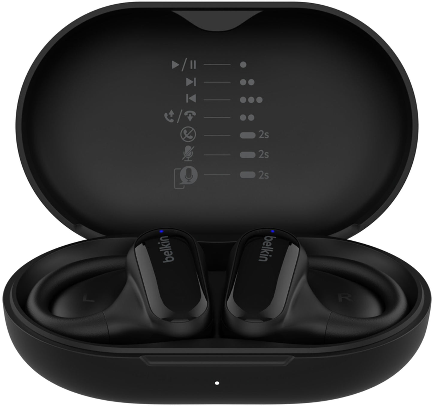 Freisprecheinrichtung Bluetooth Belkin SoundForm ClearFit, TWS, Multipoint, Schwarz AUC013ctBK