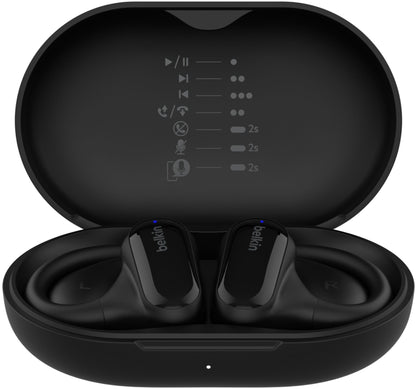 Freisprecheinrichtung Bluetooth Belkin SoundForm ClearFit, TWS, Multipoint, Schwarz AUC013ctBK