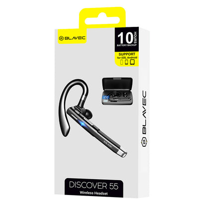 Bluetooth-Freisprecheinrichtung Bluetooth Blavec Discover 55, MultiPoint, A2DP, Schwarz 