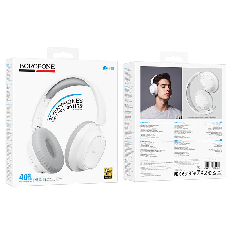 Borofone BO39 Melotide Bluetooth Handsfree, A2DP, White