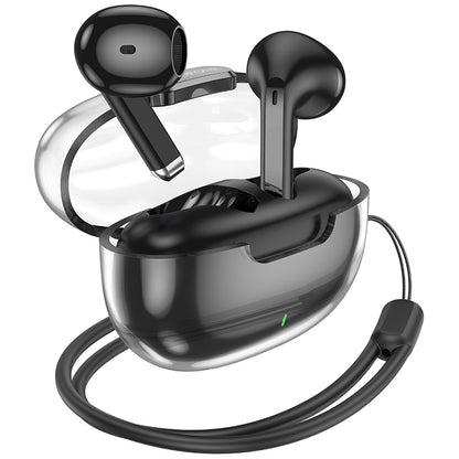 Bluetooth Handsfree Borofone BW46 Ice Flake, TWS, Black