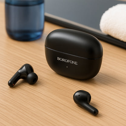 Handsfree Bluetooth Borofone FQ1 Shine, TWS, Black