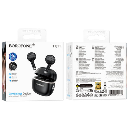Handsfree Bluetooth Borofone FQ11 Sound, TWS, Black