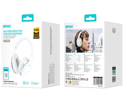 Bluetooth-Freisprecheinrichtung BWOO BO-BW587, A2DP, ANC, Weiß