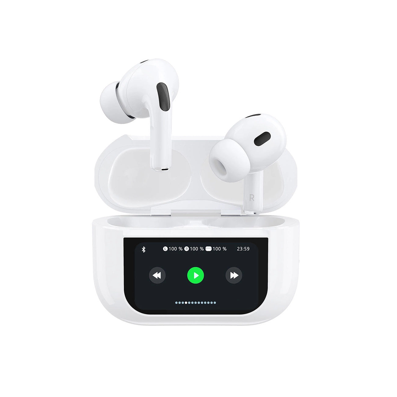 Bluetooth-Freisprecheinrichtung Dudao U19 Display, TWS, Weiß