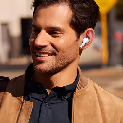Bluetooth-Freisprecheinrichtung Dudao U19 Display, TWS, Weiß, Wiederverpackt
