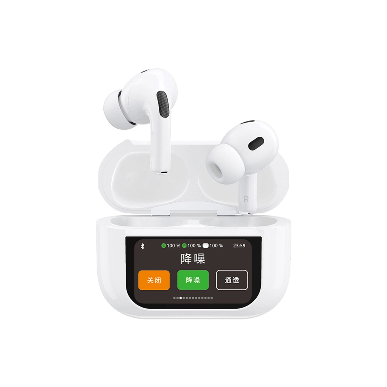 Bluetooth-Freisprecheinrichtung Dudao U19 Display, TWS, Weiß, Wiederverpackt