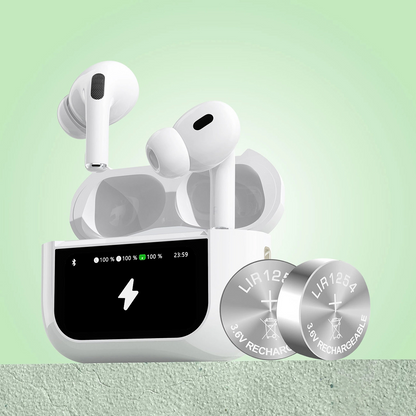 Bluetooth-Freisprecheinrichtung Dudao U19 Display, TWS, Weiß, Wiederverpackt