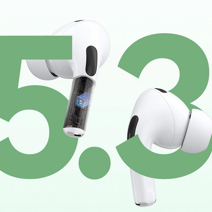 Bluetooth-Freisprecheinrichtung Dudao U19 Display, TWS, Weiß, Wiederverpackt