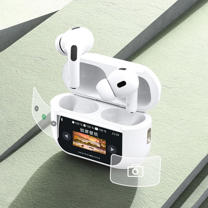 Bluetooth-Freisprecheinrichtung Dudao U19 Display, TWS, Weiß, Wiederverpackt