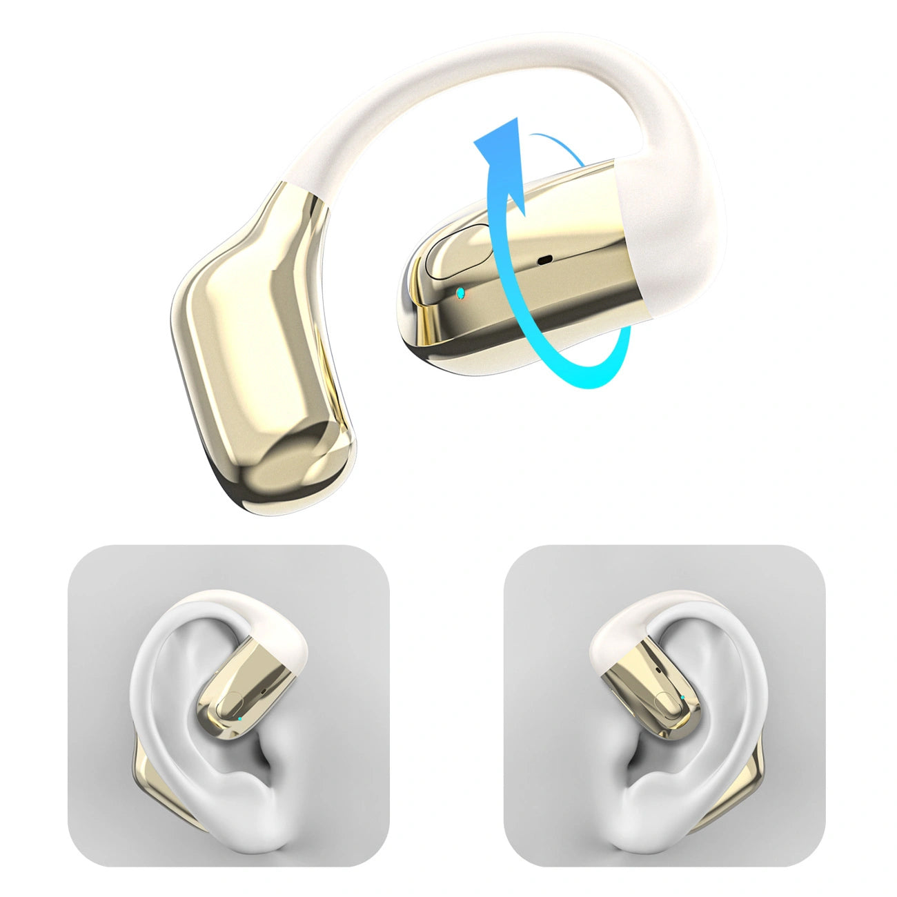 Handsfree Bluetooth Dudao U4Pro, A2DP, Goldbeige