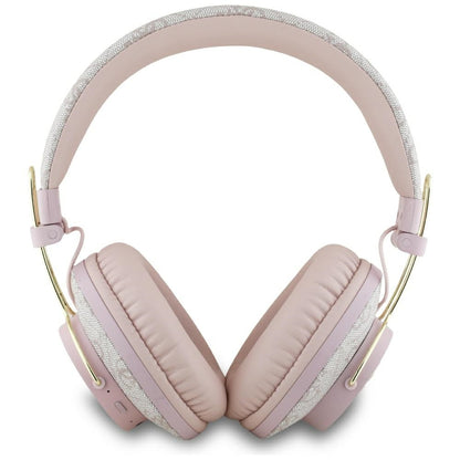 Handsfree Bluetooth Guess 4G Metal Logo, A2DP, Rosa