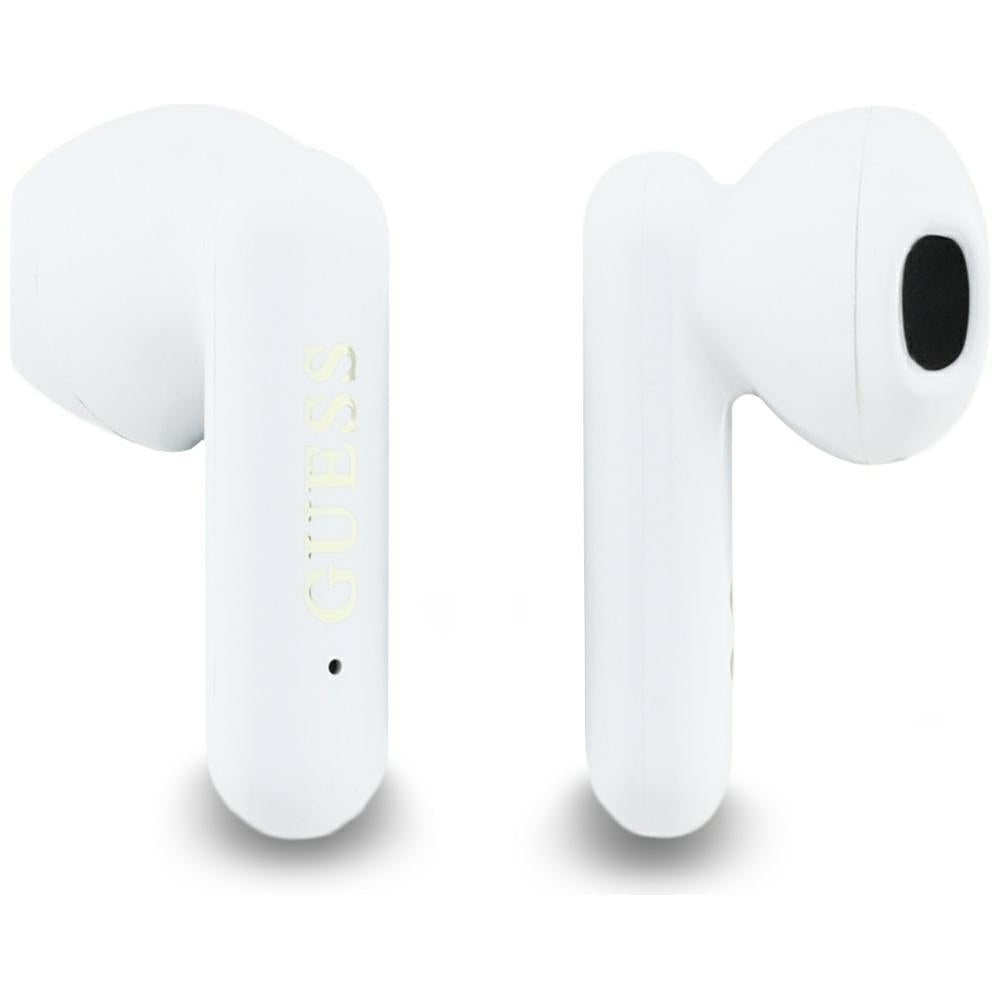 Handsfree Bluetooth Guess 4G Metal Logo, TWS, Weiß