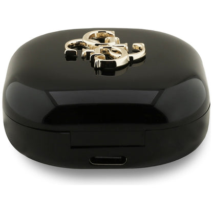 Handsfree Bluetooth Guess 4G Metal Logo, TWS, Schwarz