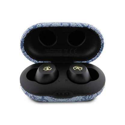 Handsfree Bluetooth Guess 4G Metal, TWS, Blau