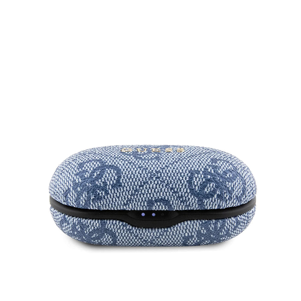 Handsfree Bluetooth Guess 4G Metal, TWS, Blau