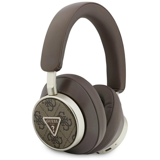 Handsfree Bluetooth Guess 4G Gold Triangle Logo, A2DP, Braun
