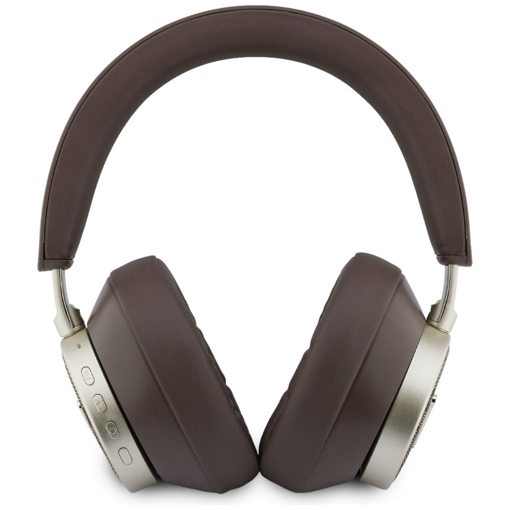 Handsfree Bluetooth Guess 4G Gold Triangle Logo, A2DP, Braun