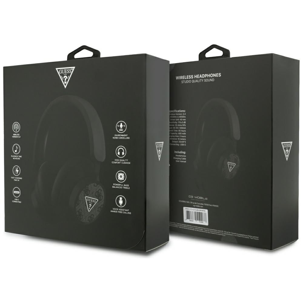 Handsfree Bluetooth Guess 4G Triangle Logo, A2DP, Schwarz
