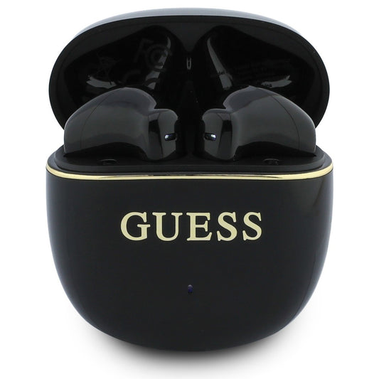 Freisprecheinrichtung Bluetooth Guess Glossy Gold Line Classic, TWS, Schwarz