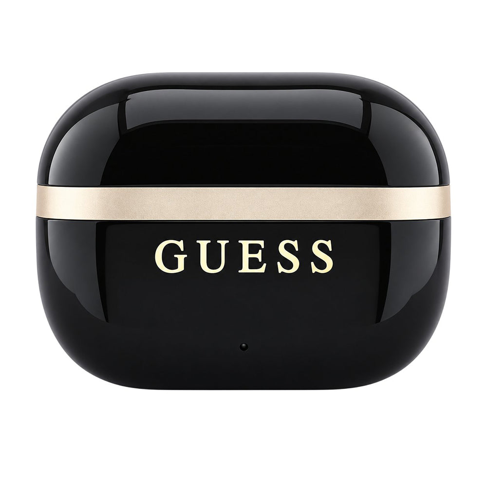 Guess Glossy Gold Line Printed Classic Logo Bluetooth-Headset, TWS, Schwarz