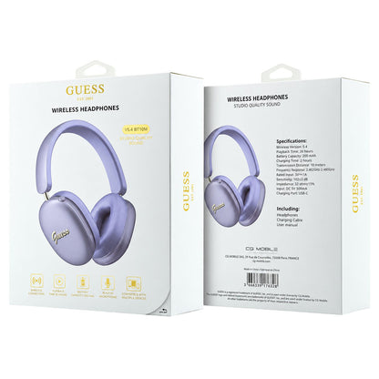 Guess Metal Script Logo Bluetooth-Freisprecheinrichtung, A2DP, Lila