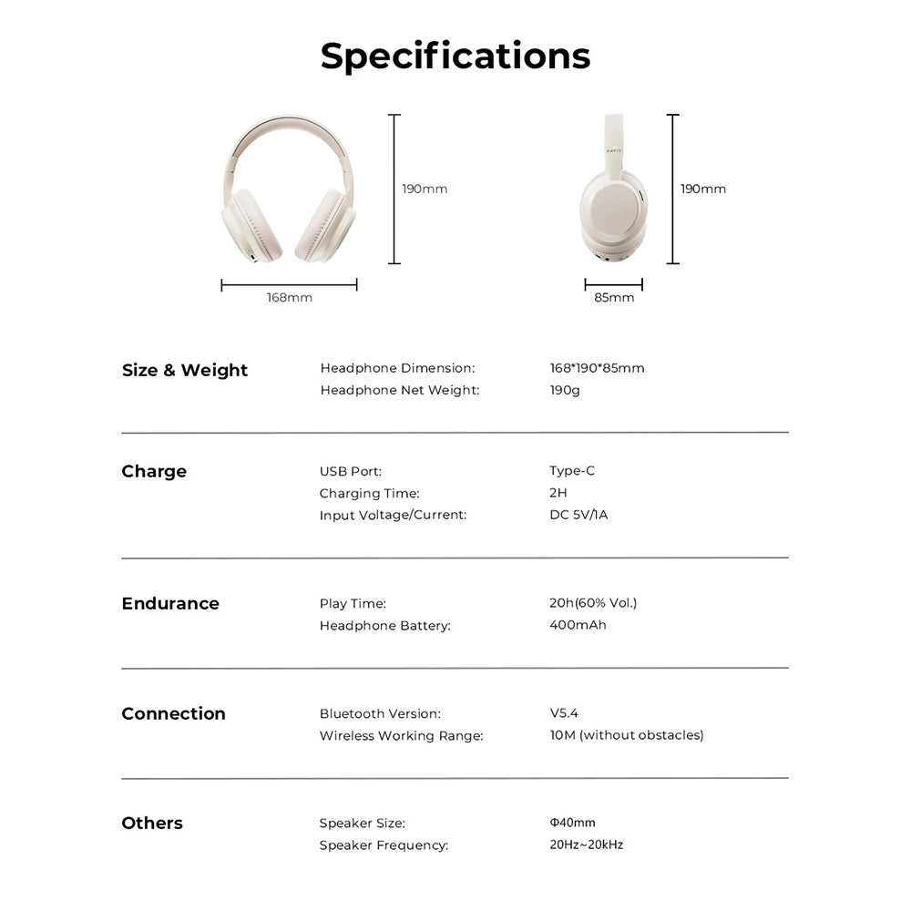 Handsfree Bluetooth HAVIT H619BT, A2DP, Schwarz