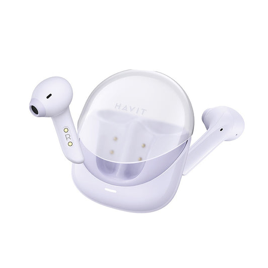 Handsfree Bluetooth HAVIT Modern Buds TW974, TWS, Lila