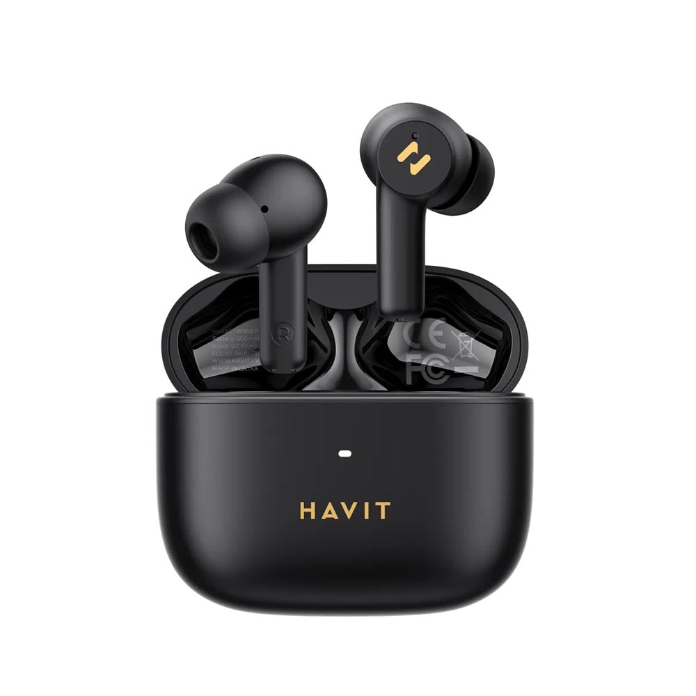 Handsfree Bluetooth HAVIT TW958 Pro, TWS, ANC, Schwarz