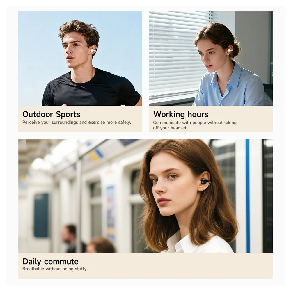 Handsfree Bluetooth HOCO EA8, TWS, Weiß