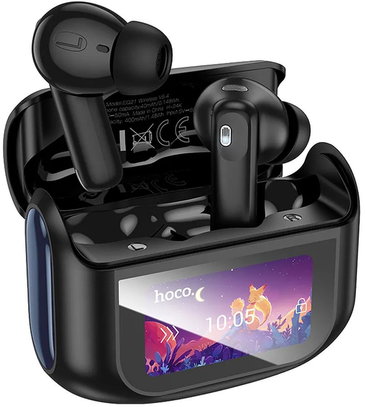 Bluetooth-Headset HOCO EQ21, TWS, ANC, Schwarz