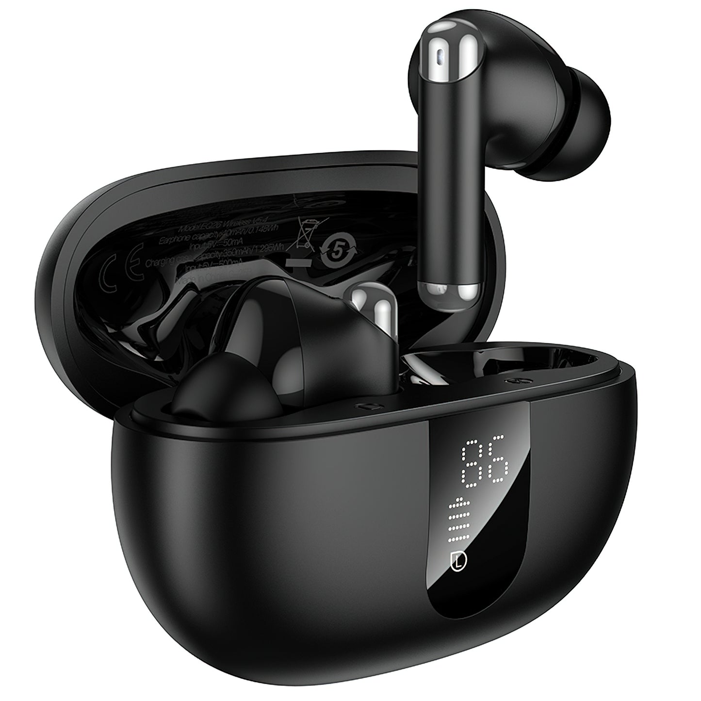 Handsfree Bluetooth HOCO EQ26, TWS, ANC, Schwarz