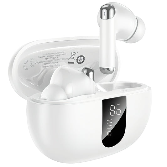 Handsfree Bluetooth HOCO EQ26, TWS, ANC, Weiß
