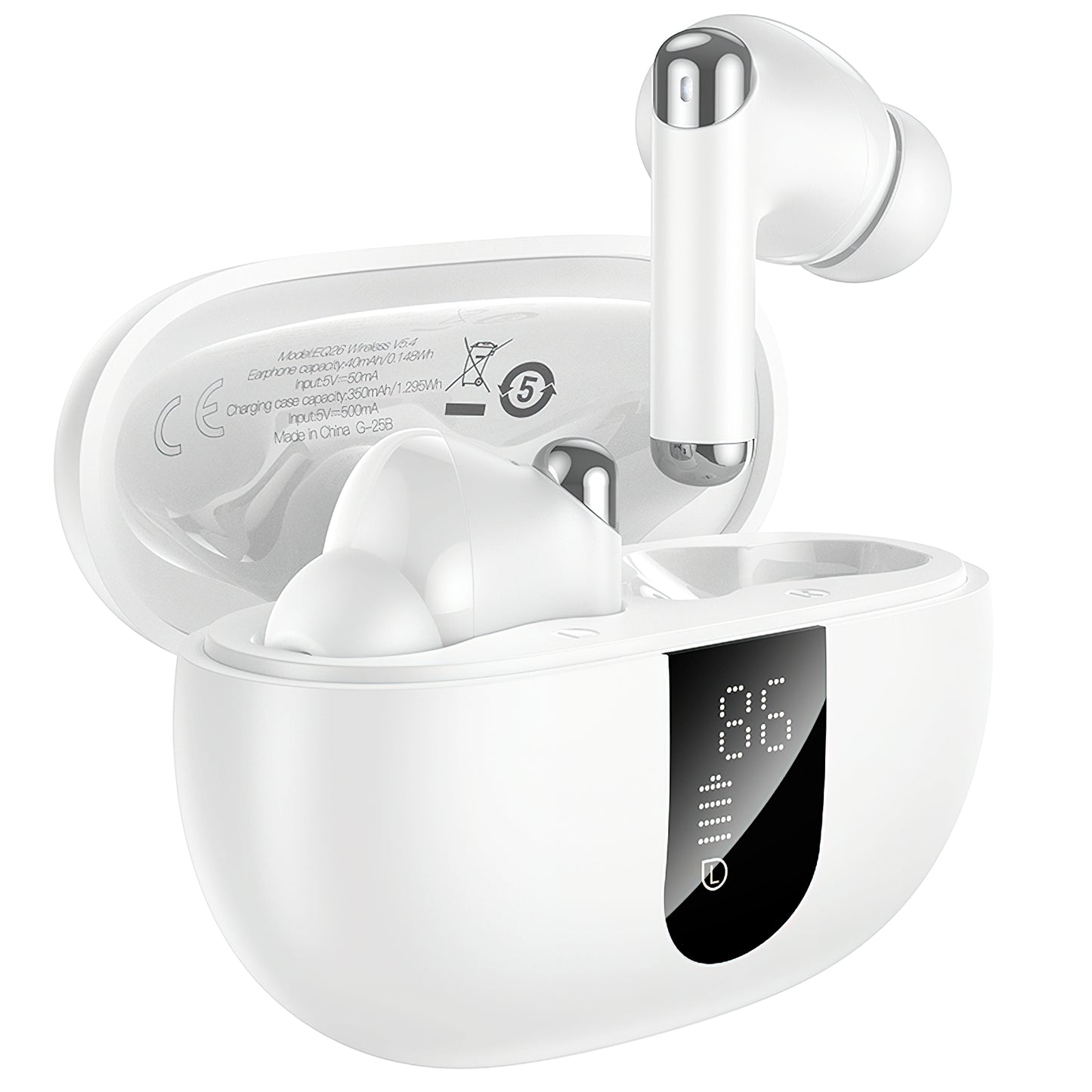 Handsfree Bluetooth HOCO EQ26, TWS, ANC, Weiß