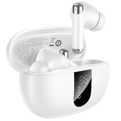 Handsfree Bluetooth HOCO EQ26, TWS, ANC, Weiß