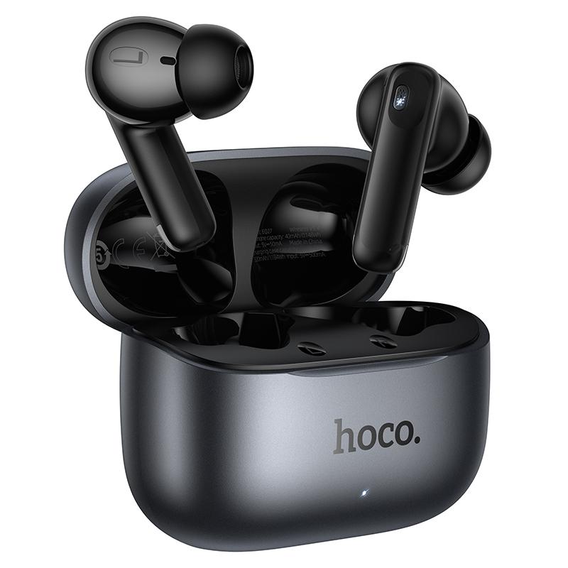 Bluetooth-Freisprecheinrichtung HOCO EQ27 AI Übersetzung, TWS, ANC, Grau