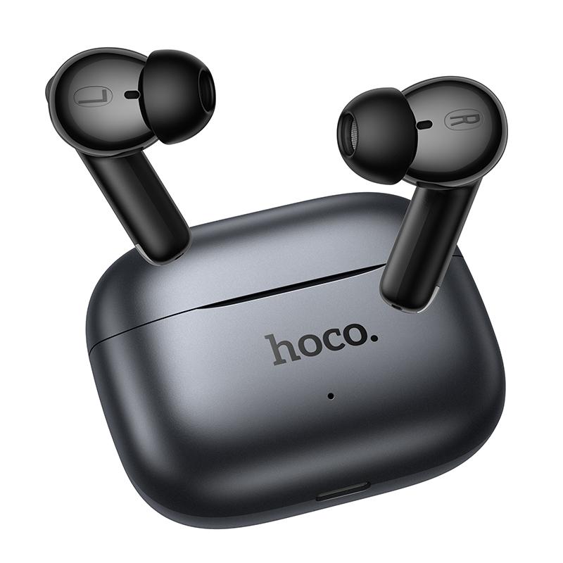 Bluetooth-Freisprecheinrichtung HOCO EQ27 AI Übersetzung, TWS, ANC, Grau
