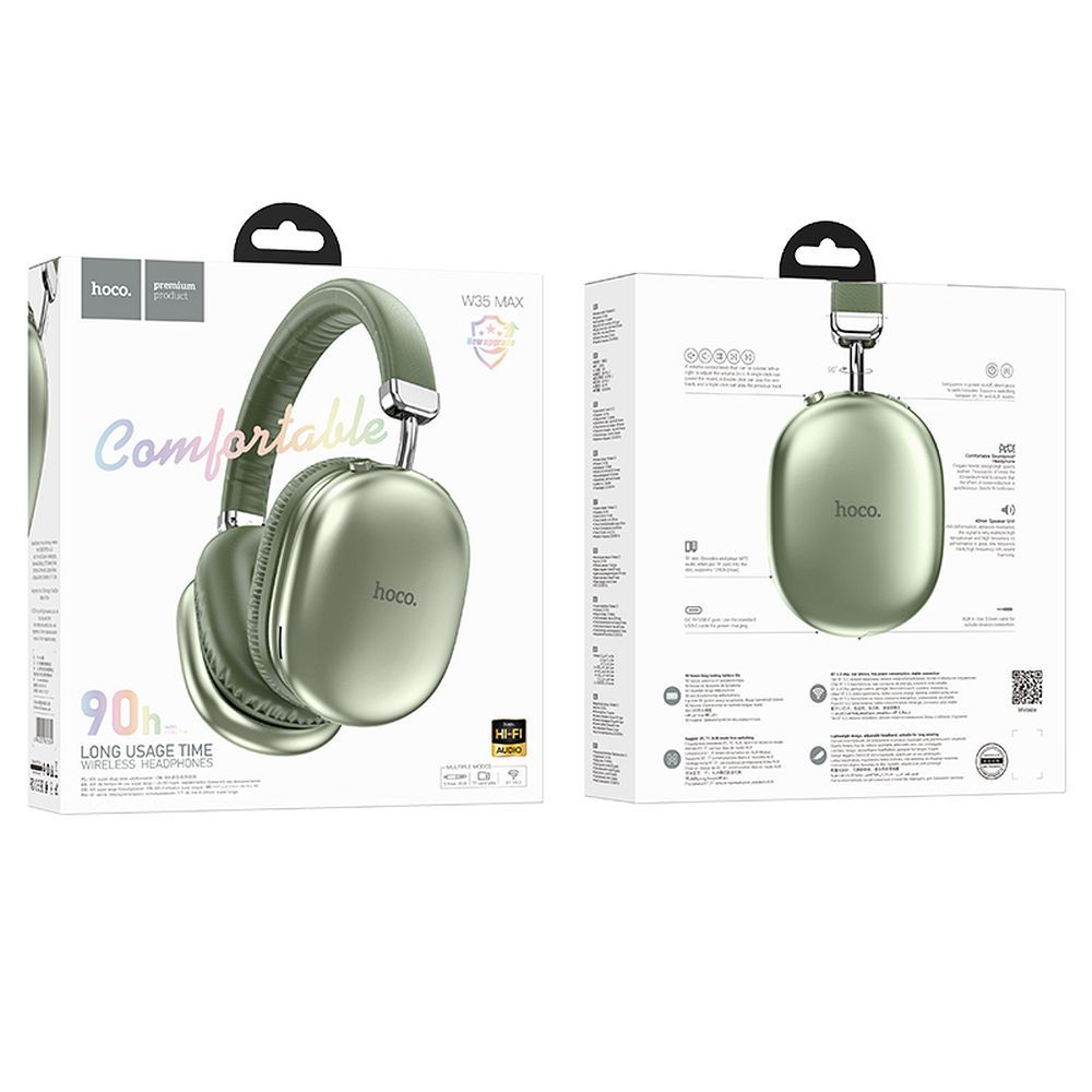 Handsfree Bluetooth HOCO W35 Max, A2DP, Green