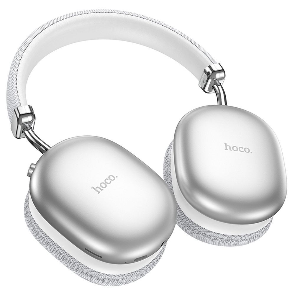 HOCO W35 Max Bluetooth Over-Ear Kopfhörer | Silber | 90h Akku | AUX & TF