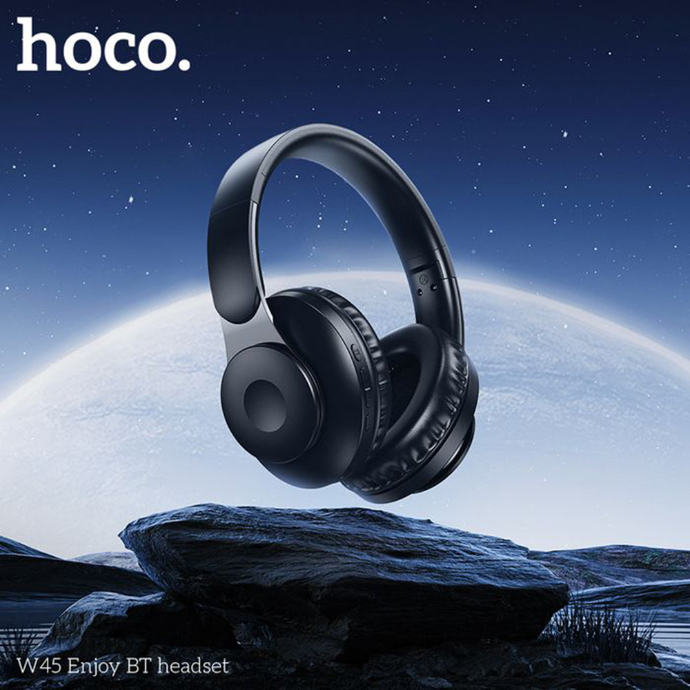 Handsfree Bluetooth HOCO W45, A2DP, Schwarz