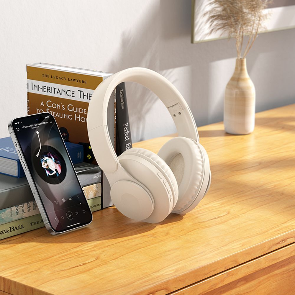 Handsfree Bluetooth HOCO W45, A2DP, Weiß