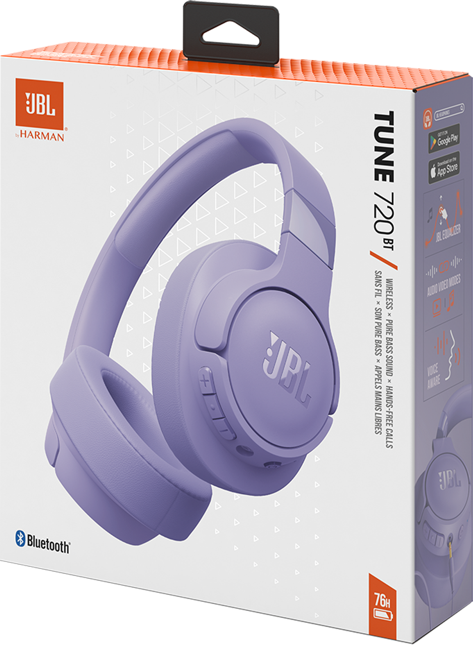 JBL Tune 720BT Bluetooth Kopfhörer | MultiPoint | Lila | 76h Akku