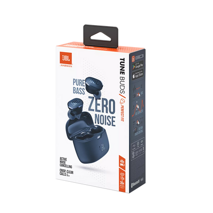 Handsfree Bluetooth JBL Tune Buds, TWS, ANC, MultiPoint, Blau JBLTBUDSBLU